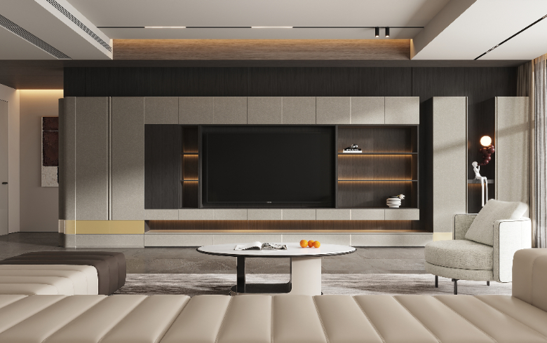 雅奢風(fēng)格丨169㎡四房兩廳黑白灰營造的高級質(zhì)感